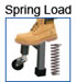 spring loaded casters